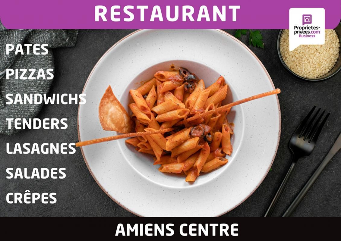 AMIENS Amiens centre-ville - Restaurant 80 m², 45 couverts, Terrasse 15 places 2