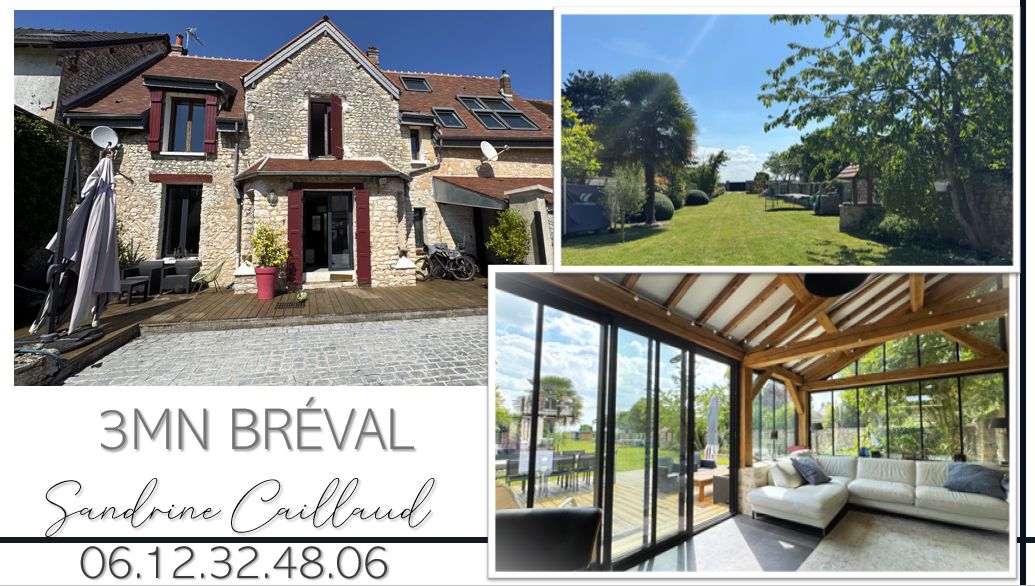 À 50 min de Paris - Propriété de charme 229 m² avec dépendance contemporaine et jardin - 5 chambres - 1084 m² de terrain - 488800 Euros HAI