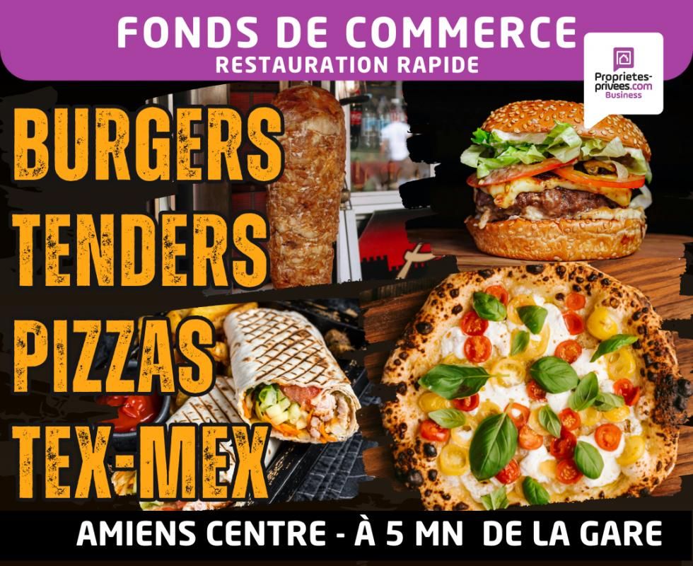 80000 AMIENS - RESTAURATION RAPIDE , secteur Gare