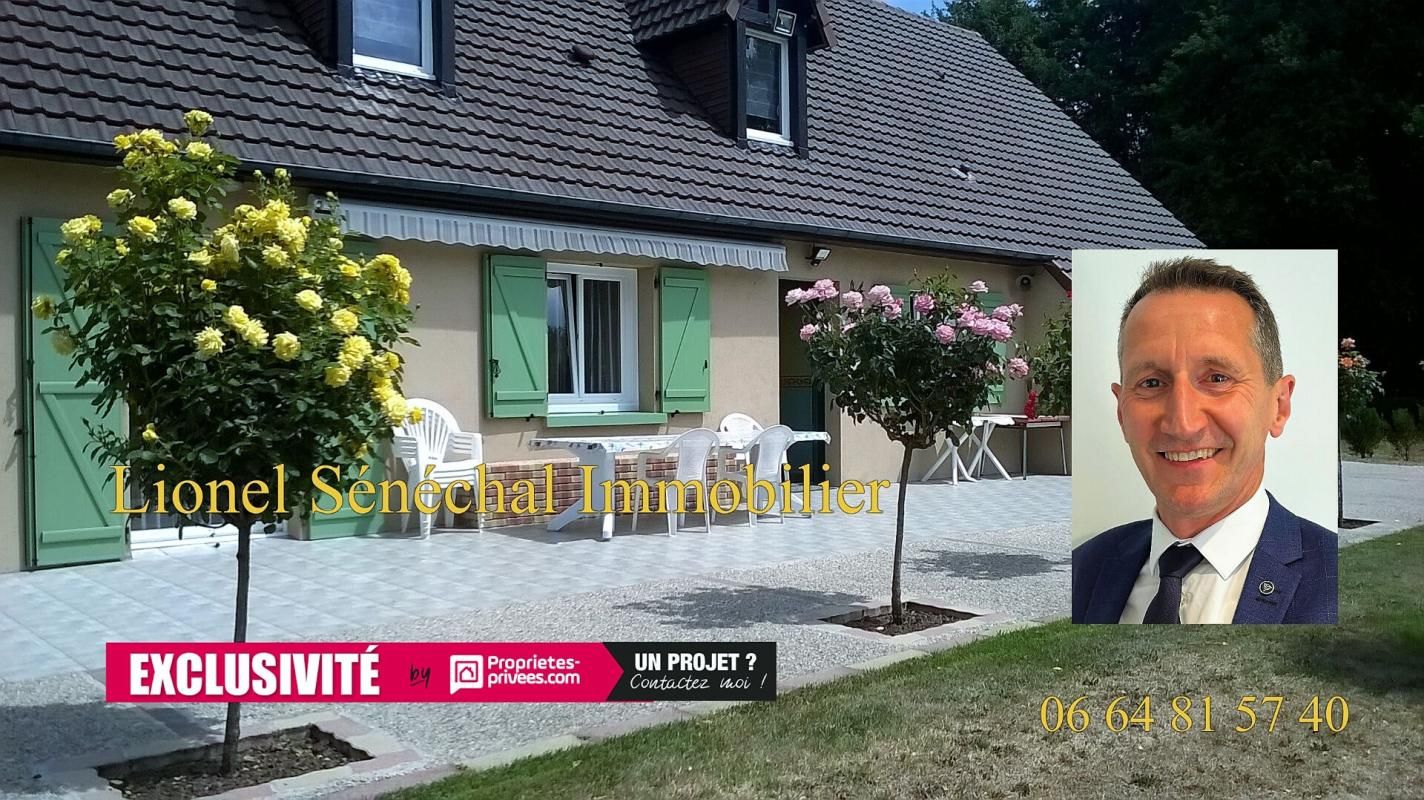 CHANGE Maison entièrement de plain - pied 7 pièces de 100 m2 sans aucune nuisance sonore et visuelle sur une parcelle de plus de 4 800 m2 1