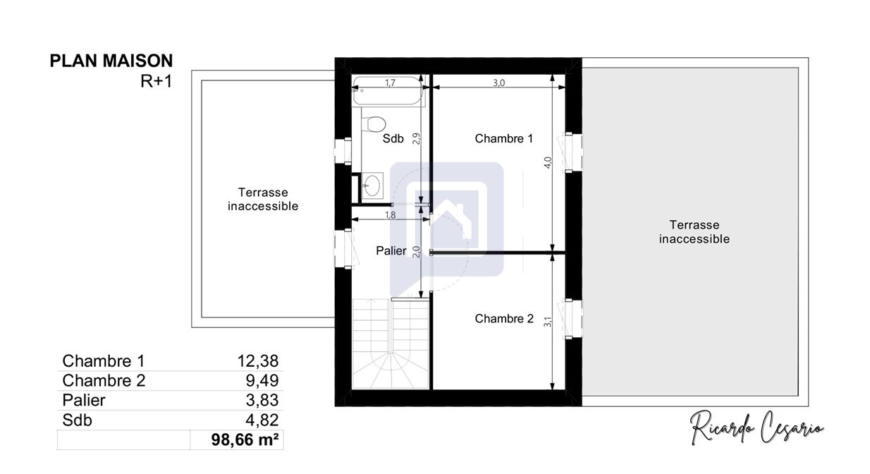 CONCARNEAU Concarneau Maison indépendante 4 pièces 98.66 m2 2