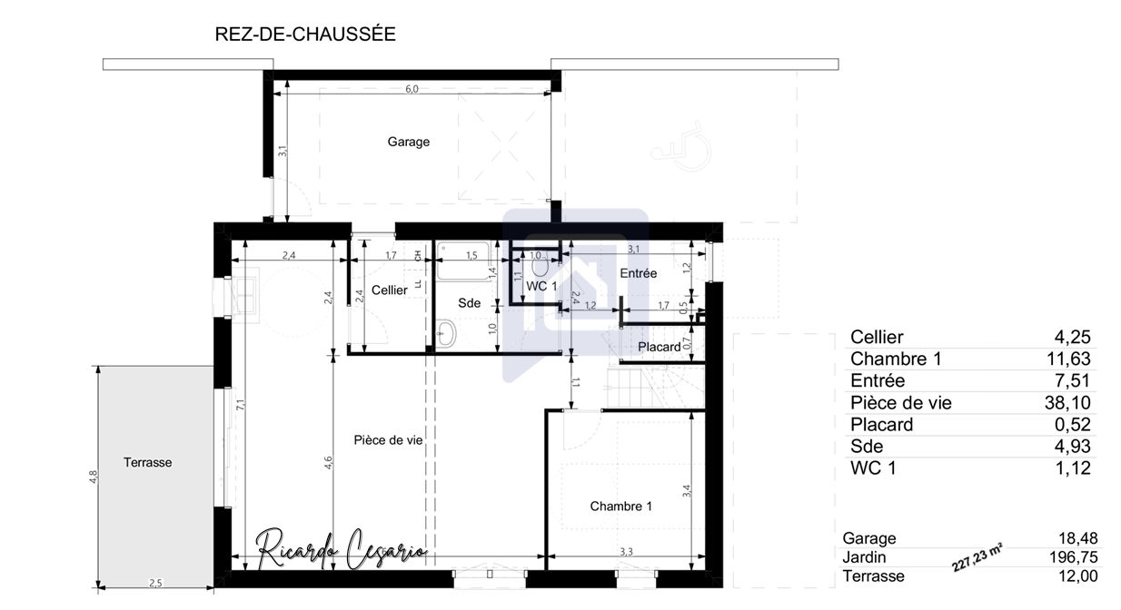 CONCARNEAU Maison Concarneau 4 pièces 103.69 m2 sur un terrain de 317 m2 4