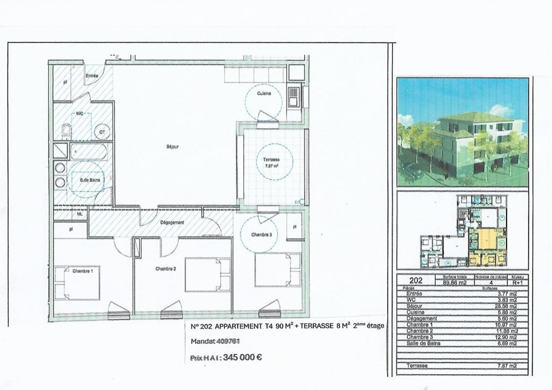 DRAGUIGNAN 83300 DRAGUIGNAN Appartement 4 pièce(s) 90 m2 1