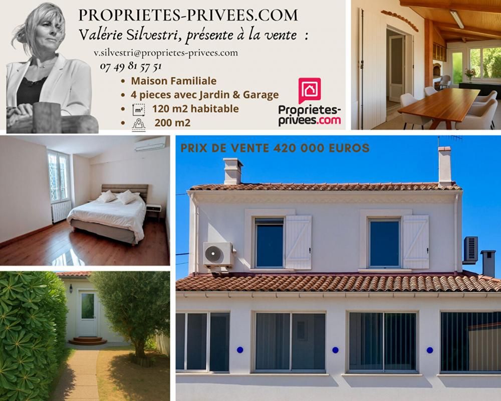 Le Rove - Maison familiale 4 pièces avec jardin et garage