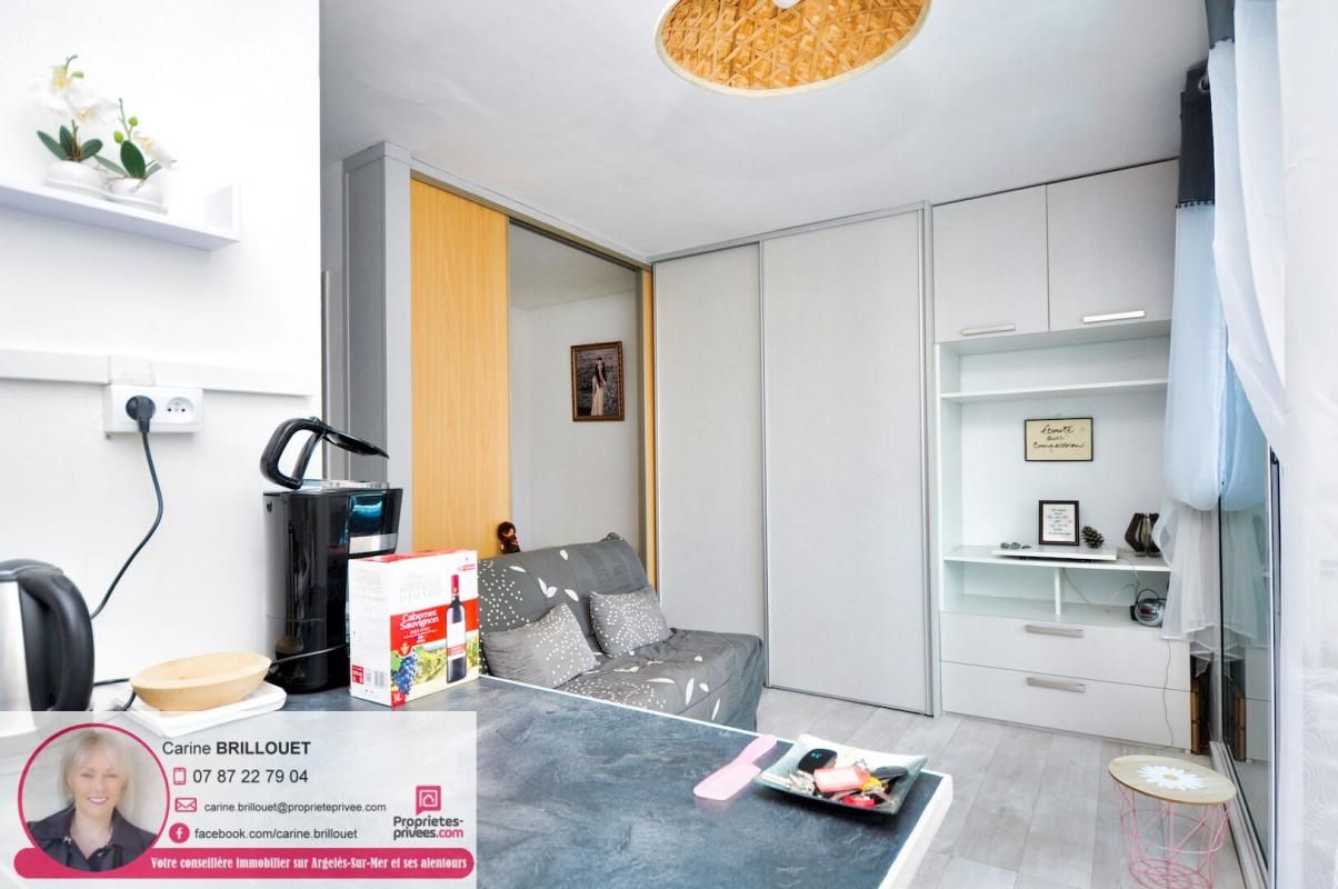 ARGELES-SUR-MER EXCLUSIVITÉ - T1 Cabine rénové avec loggia, parking et à 300 m de la plage ! 4