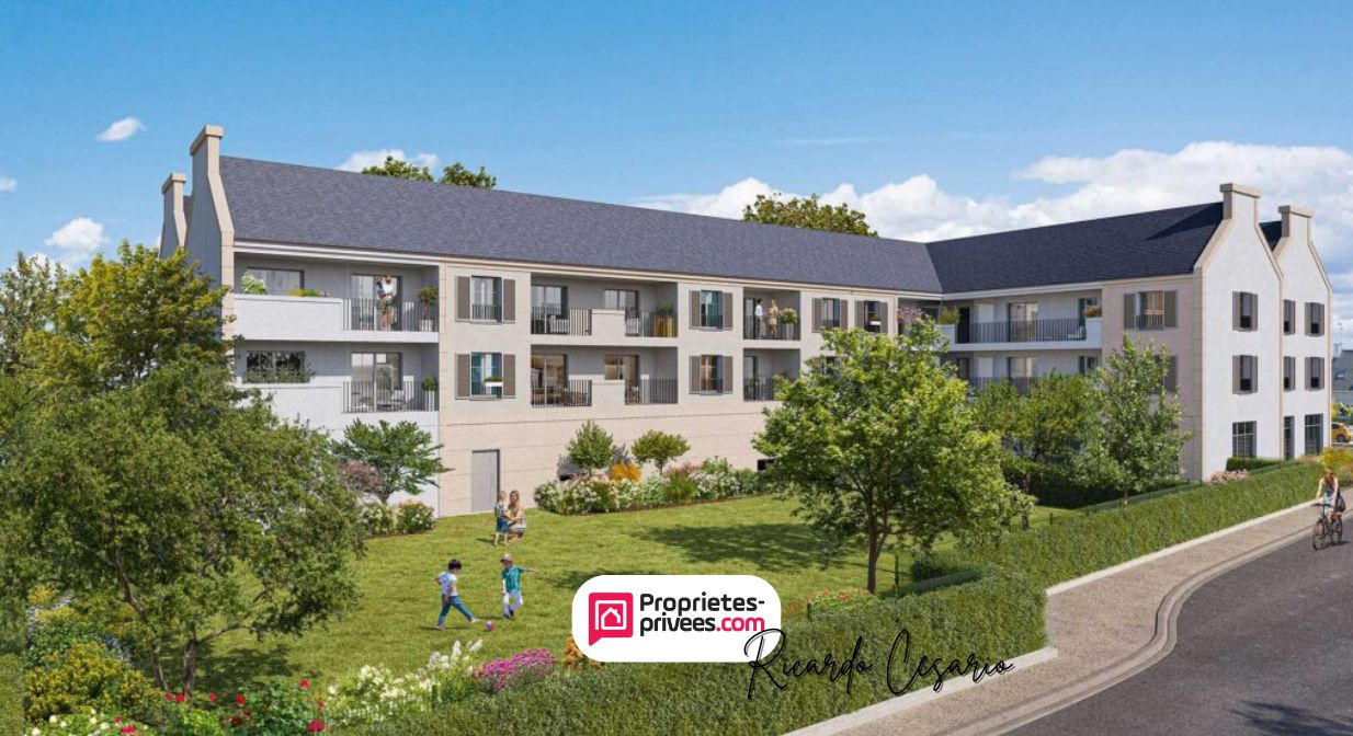 AURAY Auray Élégant Appartement 3 pièces de 63.79 m2 avec balcon et vue dégagée sur jardin paysager 4