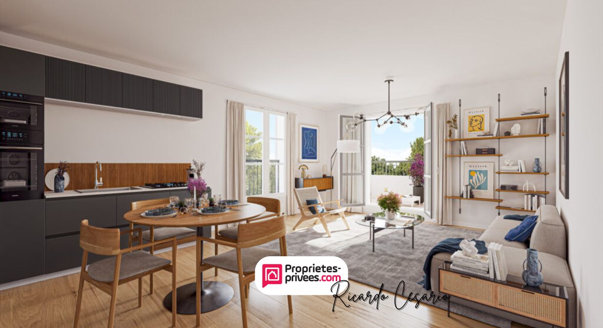 Appartement 4 pièces 81.30 m2 lumineux avec terrasse à Auray, Espace, calme et qualité de vie