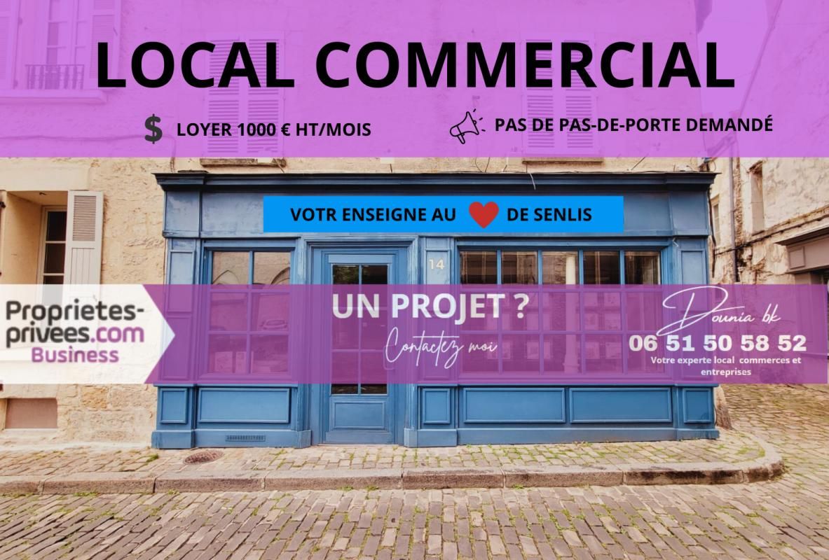 SENLIS 60300 SENLIS - LOCAL COMMERCIAL 40 m² 1