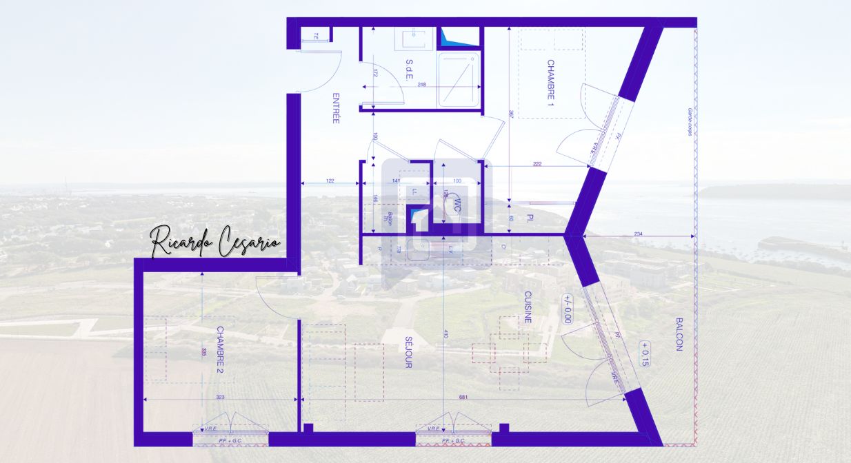BREST Appartement Brest 3 pièces 61.87 m2 au dernier étage vue dégagée au calme 2