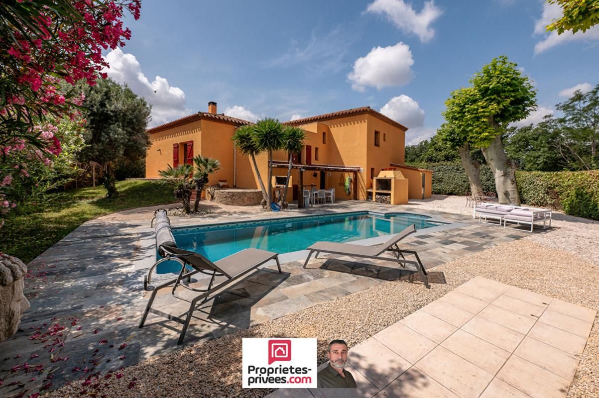 Villa 4 faces avec piscine sans vis à vis