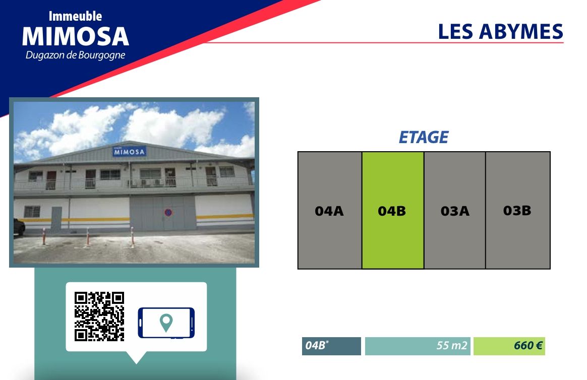 LES ABYMES Local commercial 55 m2 emplacement idéal 97139 Abymes 1
