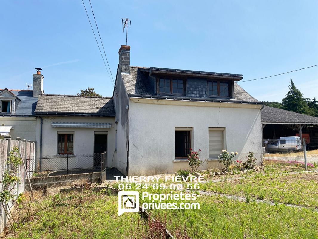 Allonnes 49650 - Maison de 78 m2 (3 pièces) sur terrain de 2980 m2 avec grandes dépendances