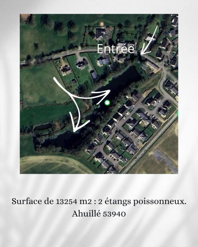 AHUILLE Terrain de loisirs 2 étangs 4