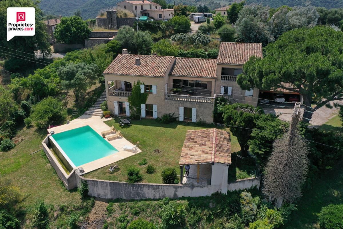 TANNERON PROPRIETE 8 PIECES 265 m2 AVEC VUE PANORAMIQUE, GRANDE PISCINE ET TERRAIN PAYSAGER DE 2200 M2 2