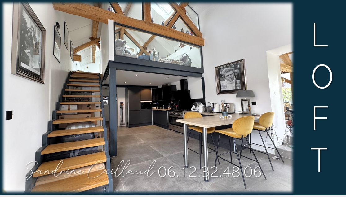 VILLIERS-EN-DESOEUVRE 3MN BRÉVAL - Maison type Grange d'Architecte - 2 chambres - véranda - cave - terrain environ 804m² - 250000 Euros HAI 2