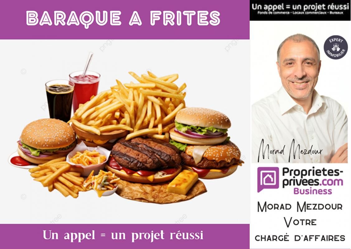FONDS DE COMMERCE CARVIN - FRITERIE, SNACK, LOYER 60 Euros/Mois
