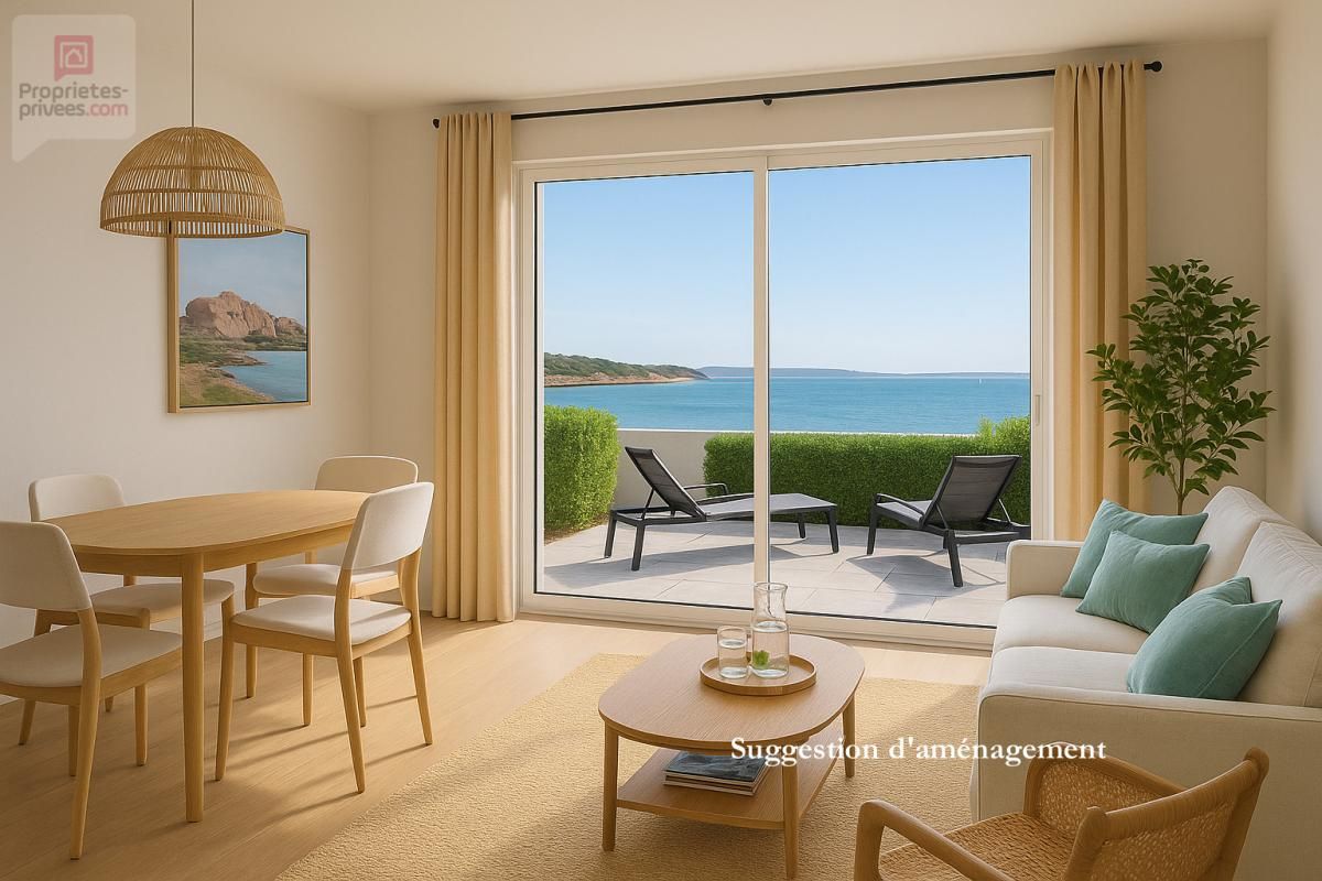 PERROS-GUIREC Vente T2 de 47 m², avec vue mer, terrasse, jardin, parking et cave, Perros-Guirec (22700) 1