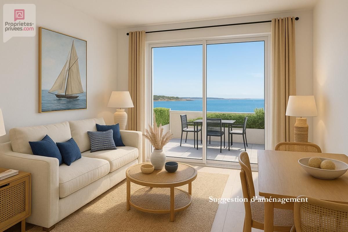 Vente studio de 39m² avec vue mer, terrasse, jardin, parking et cave, Perros-Guirec (22700)