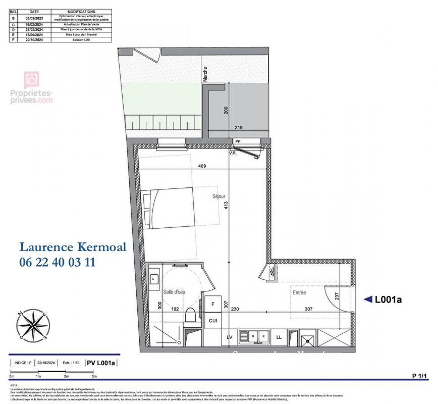 PERROS-GUIREC Vente studio de 39m² avec vue mer, terrasse, jardin, parking et cave, Perros-Guirec (22700) 3