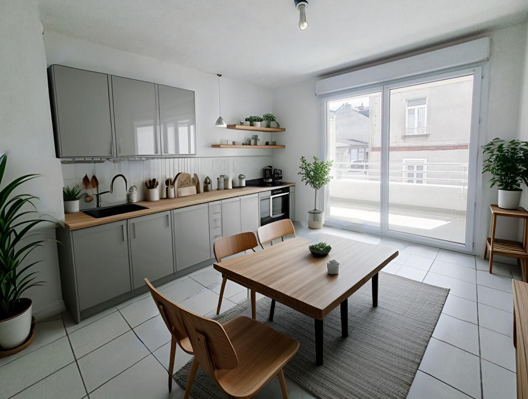 Appartement de type 3 de 75.19 m² à Angers avec une terrasse, un garage au sous-sol