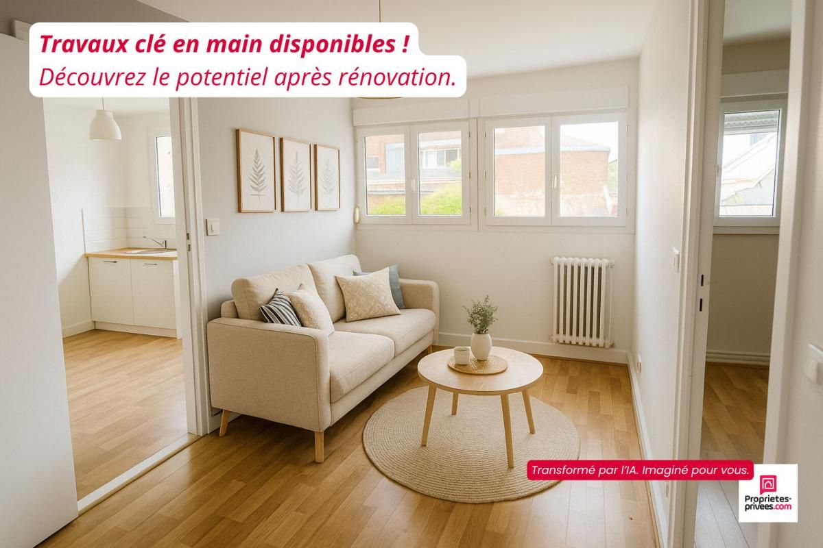 DIEPPE Opportunité T2 - réel potention post travaux - 36.9m2 - A rénover - Dieppe 1