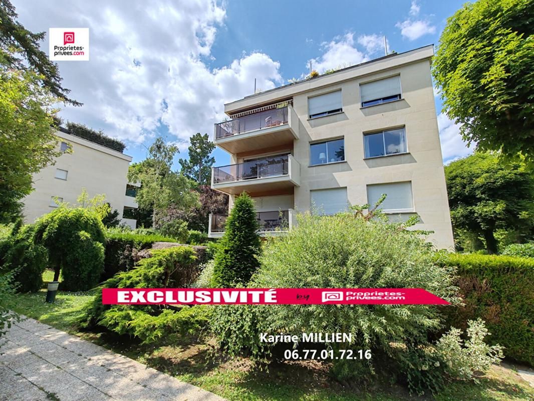 LOUVECIENNES 78430 Appartement T4 dans résidence de standing avec ascenseur et gardien - 2ème étage - 2 chambres - 2 places de parking - Cave - 477 000 HAI