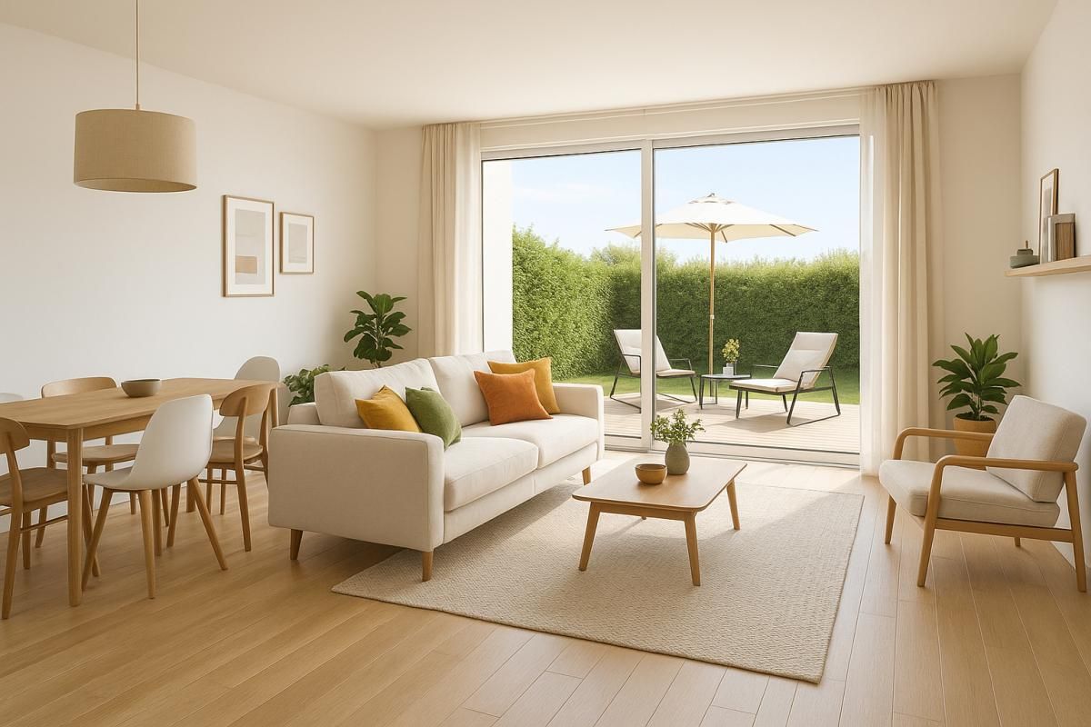 Vente T3 de 57 m², en rez-de-jardin Lannion centre (22300)