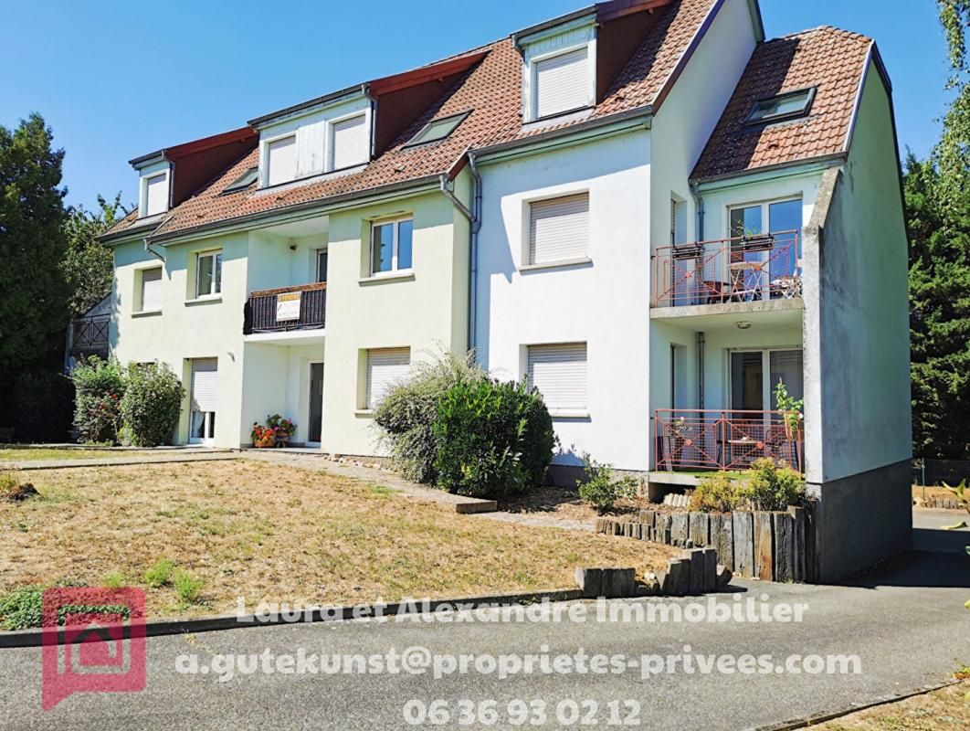 Location appartement F3 de 64,50 m² + balcon + garage