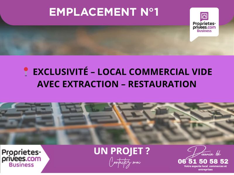 PONT-SAINTE-MAXENCE - LOCAL COMMERCIAL LIBRES POUR RESTAURATION