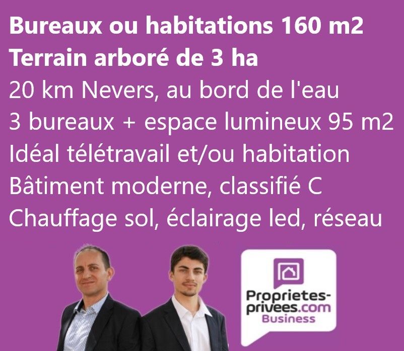 NEVERS NIEVRE - CONSTRUCTION ATYPIQUE 160 M2 SUR TERRAIN 3 HA, AU BORD DE L'EAU 1
