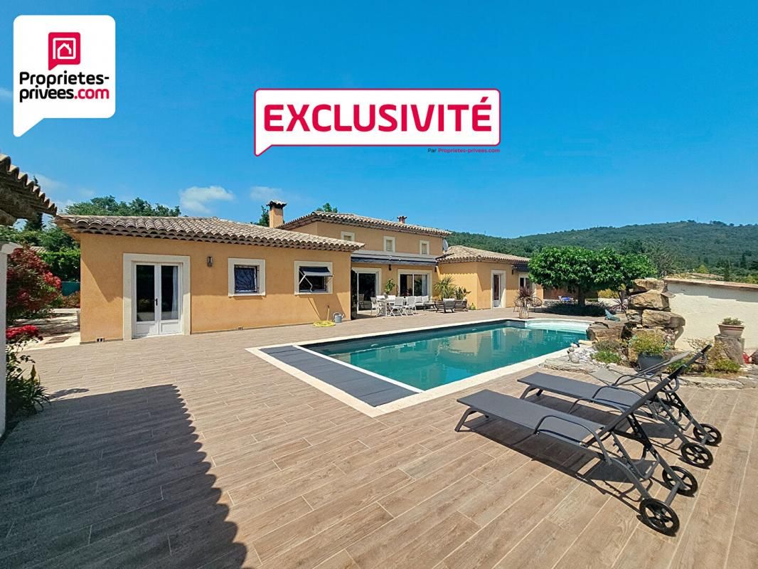 SAINT-CEZAIRE-SUR-SIAGNE VILLA PLAIN PIED 7 PIECES 203 m2 PISCINE ET TERRAIN PAYSAGER DE 2500 M2 1