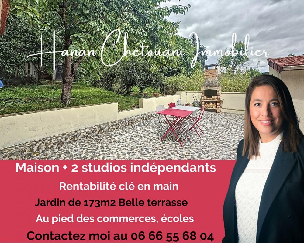 Maison et en plus  2 studios indépendants  Rentabilité clé en main