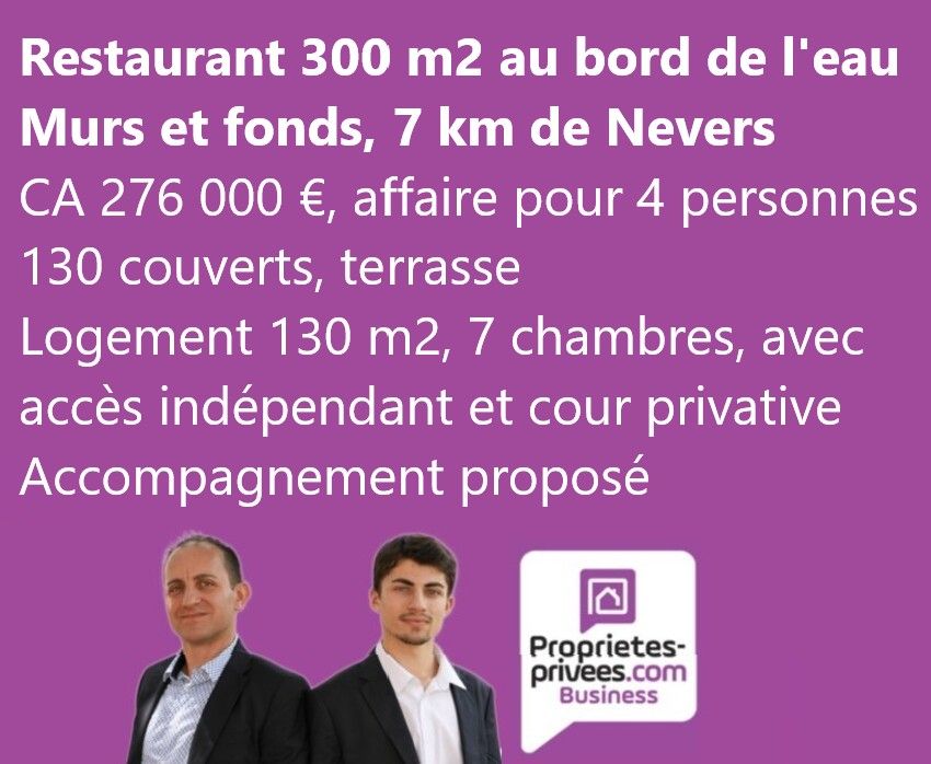 6 KM DE NEVERS - MURS ET FONDS DE COMMERCE RESTAURANT