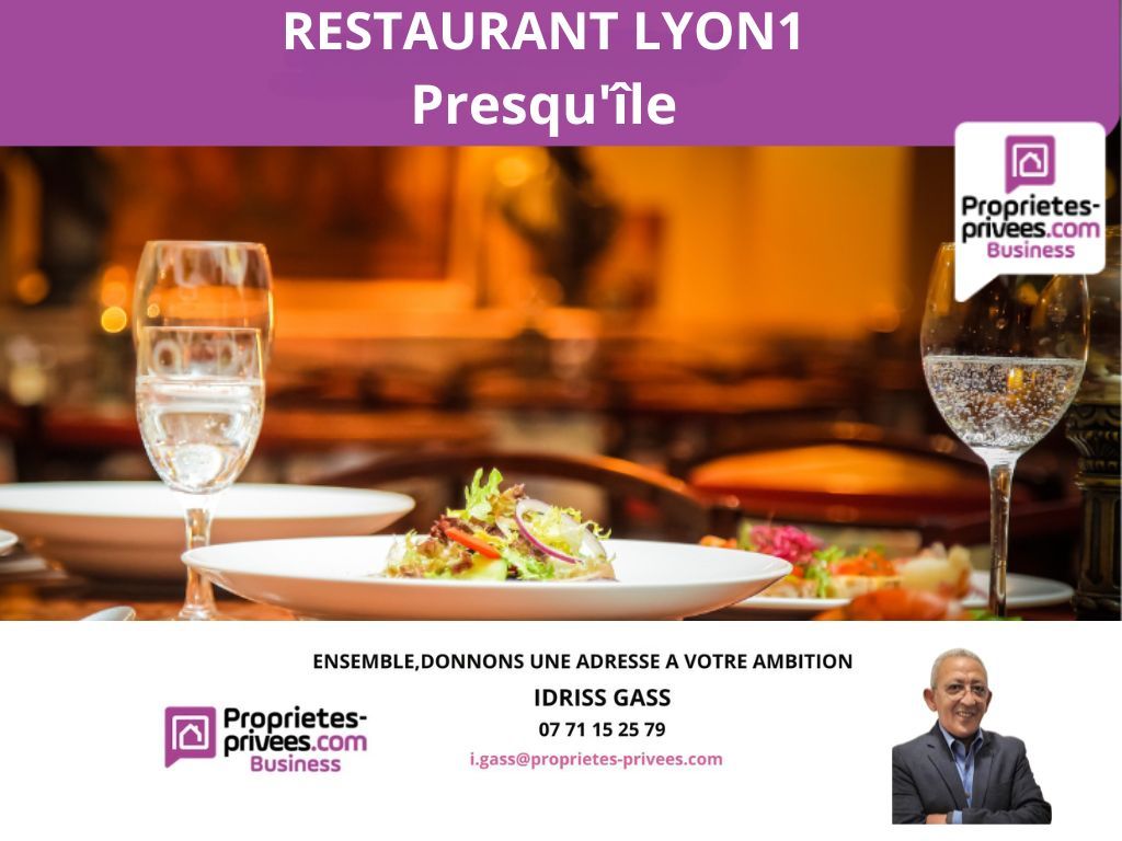LYON-1ER-ARRONDISSEMENT 69001 LYON - RESTAURANT 50 COUVERTS, PRESQU'ÎLE 1