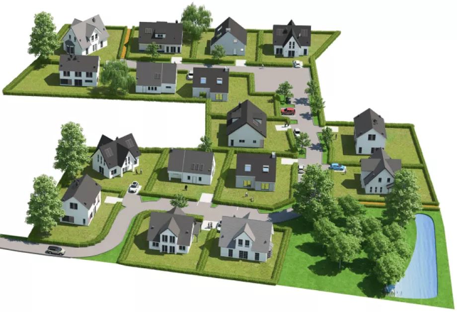 Terrains constructibles à Plouay de 3543 m2