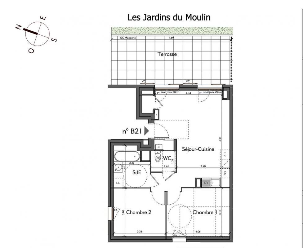 SAINT-ROMAIN-AU-MONT-D'OR Appartement Saint Romain Au Mont D Or 3 pièce(s) 58 m2 3