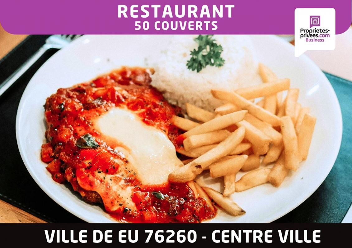 EU BAR RESTAURANT 50 couverts , centre ville de EU (76260) licence IV 1