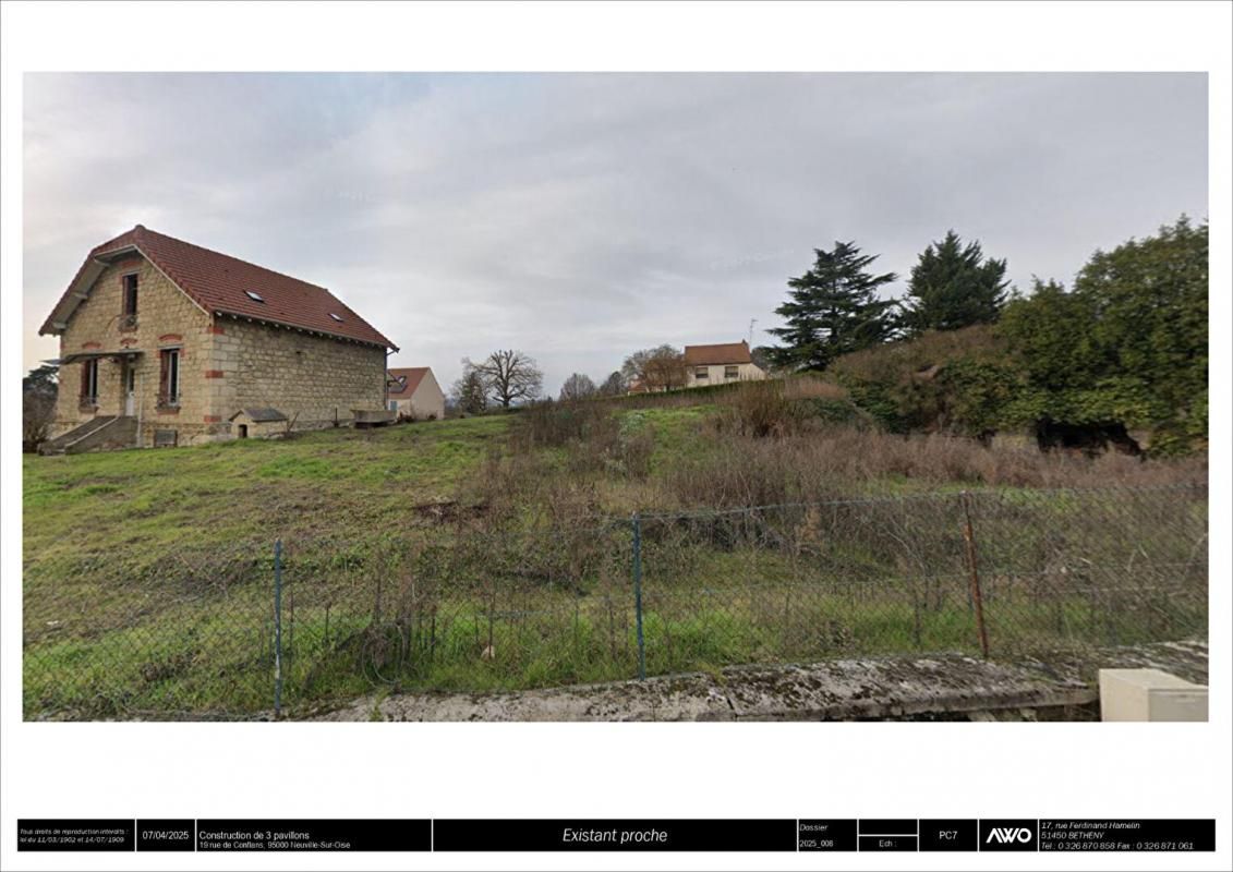 NEUVILLE-SUR-OISE Terrain à bâtir de 618 m2 avec Permis de Construire à Neuville-Sur-Oise 2