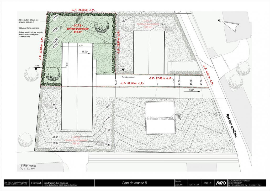 NEUVILLE-SUR-OISE Terrain à bâtir de 618 m2 avec Permis de Construire à Neuville-Sur-Oise 3