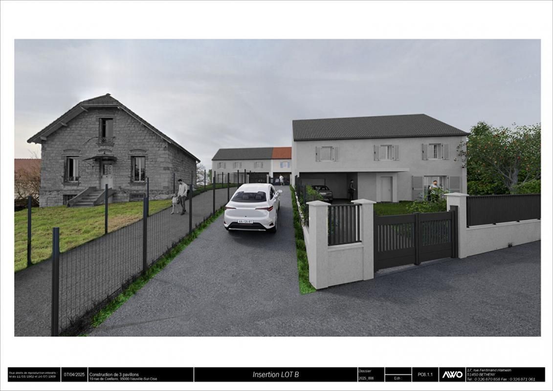 NEUVILLE-SUR-OISE Terrain à bâtir de 618 m2 avec Permis de Construire à Neuville-Sur-Oise 4