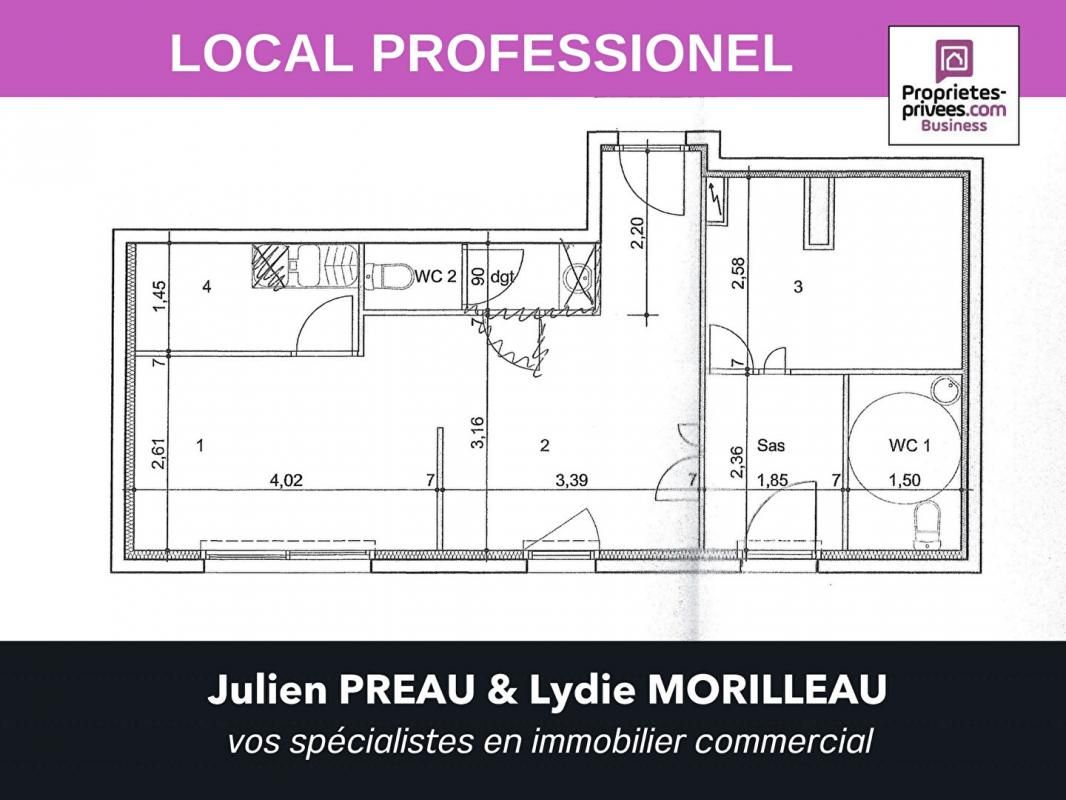 NANTES SAINTE LUCE SUR LOIRE - LOCAL D'ACTIVITE (49 m²) 2