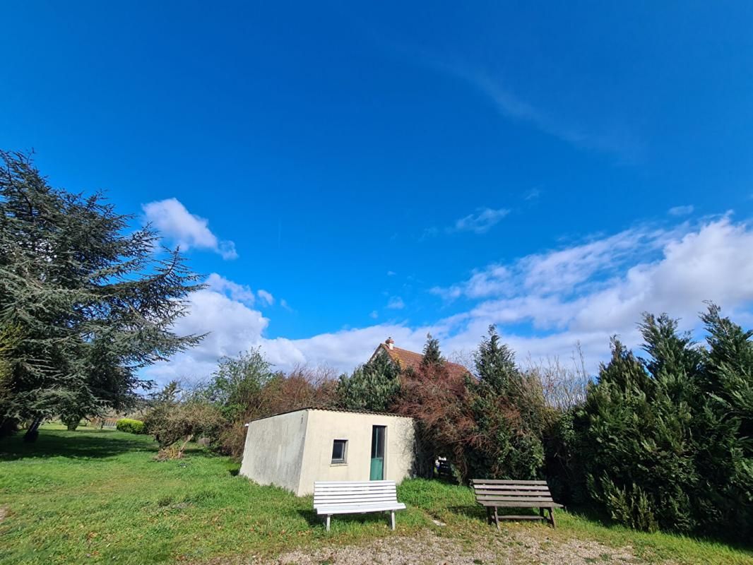 COURCELLES-SUR-SEINE Courcelles sur Seine - Maison de plain pied de 79 m2  - 4 chambres -  sur sous-sol total avec 870 m2 de terrain plat et arboré - PRIX :  168.990 2