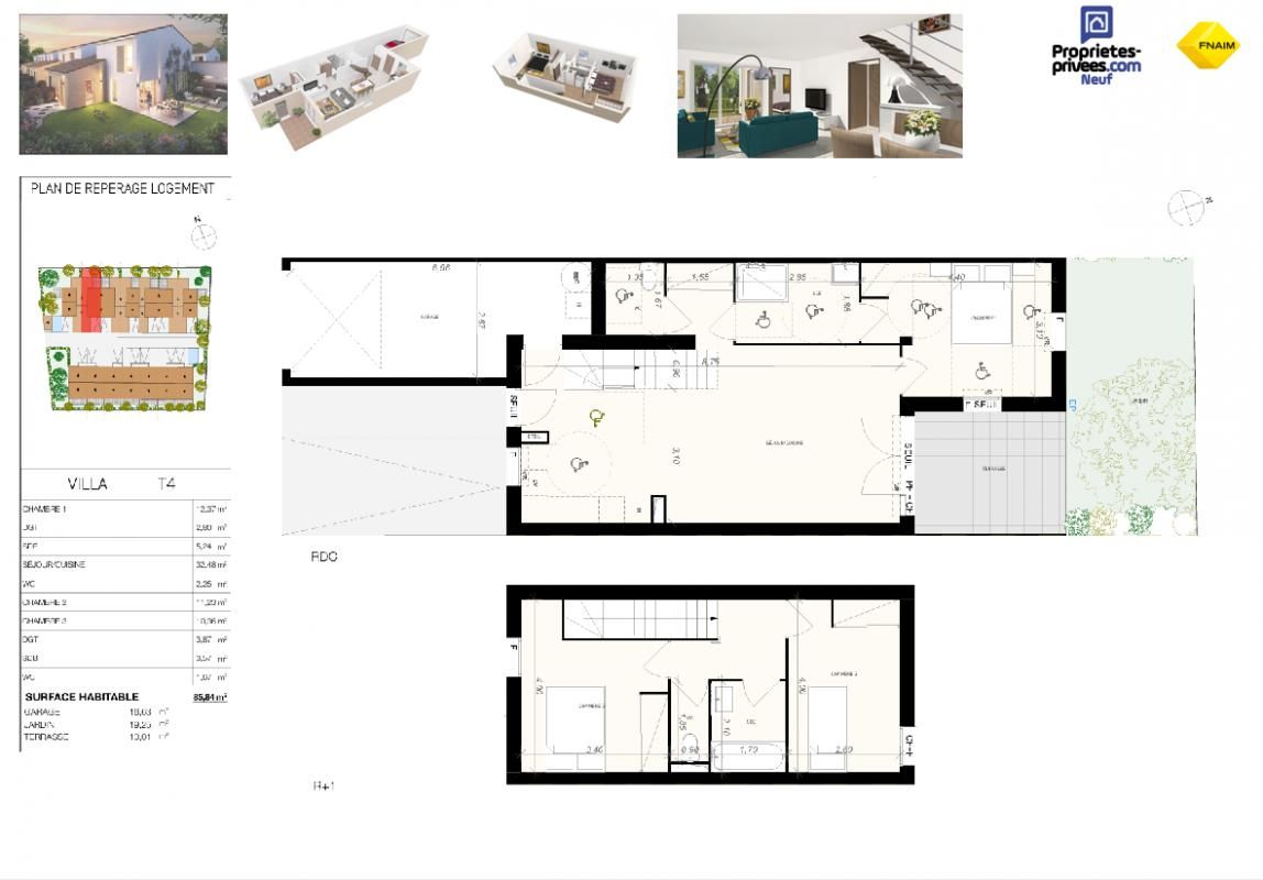 NARBONNE Maison T4 contemporaine avec jardin privatif ? Quartier résidentiel  à Narbonne 4