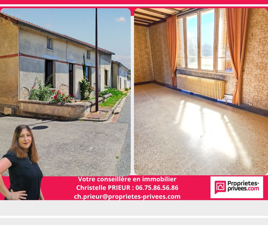 NUISEMENT-SUR-COOLE Maison de campagne à rénover 7 pièce(s) 160 m2 1