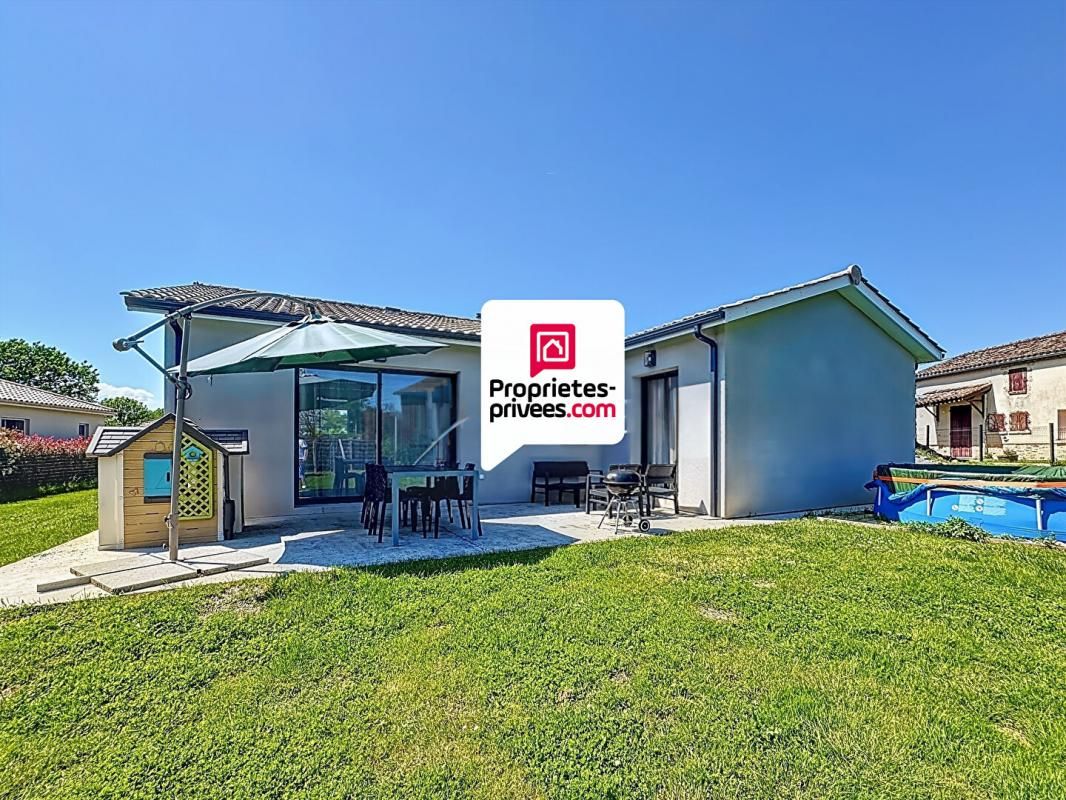 Maison plain-pied, 3 chambres, garage, jardin