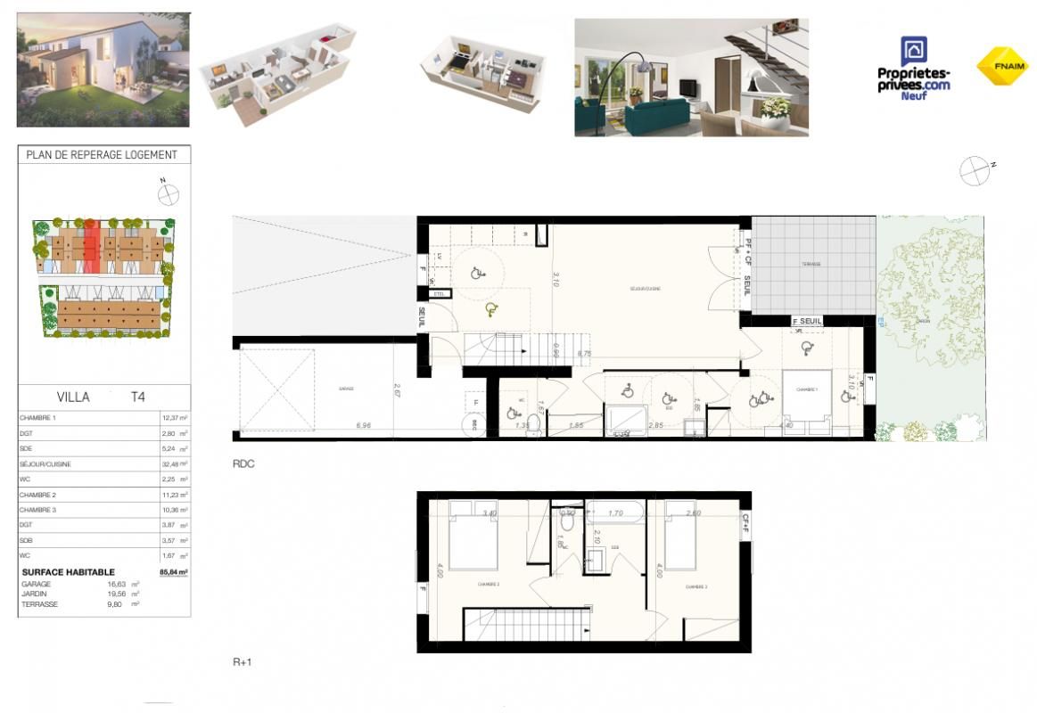 NARBONNE Maison T4 contemporaine avec jardin privatif, Quartier résidentiel  à Narbonne 4