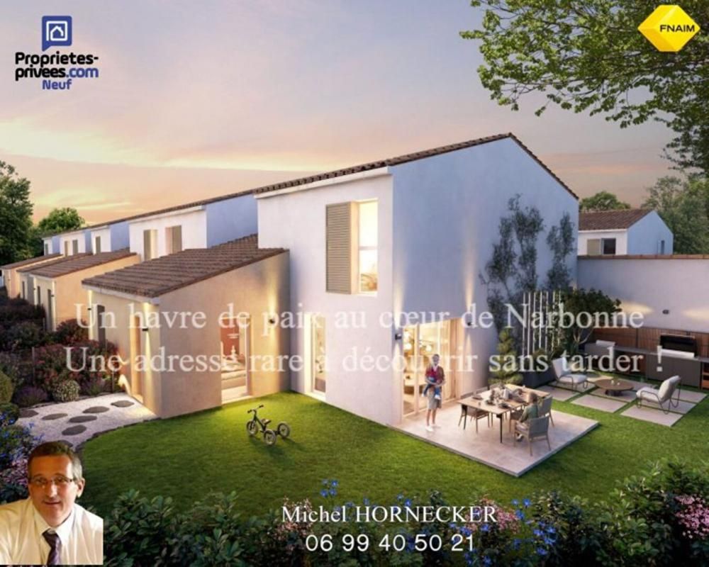 Maison T4 contemporaine avec jardin privatif, Quartier résidentiel  à Narbonne