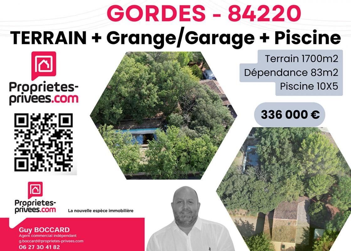 À vendre ? Terrain constructible avec grange et piscine à réhabiliter ? Gordes, Les Imberts