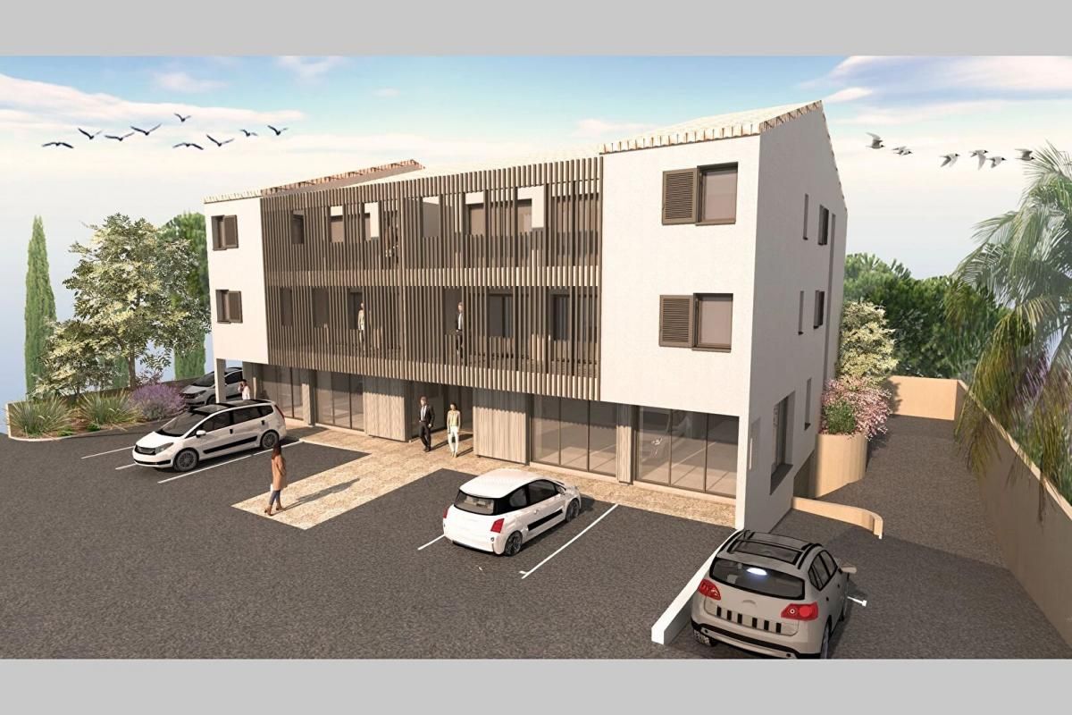 Leucate village T3 avec 13m2 de terrasse et parking