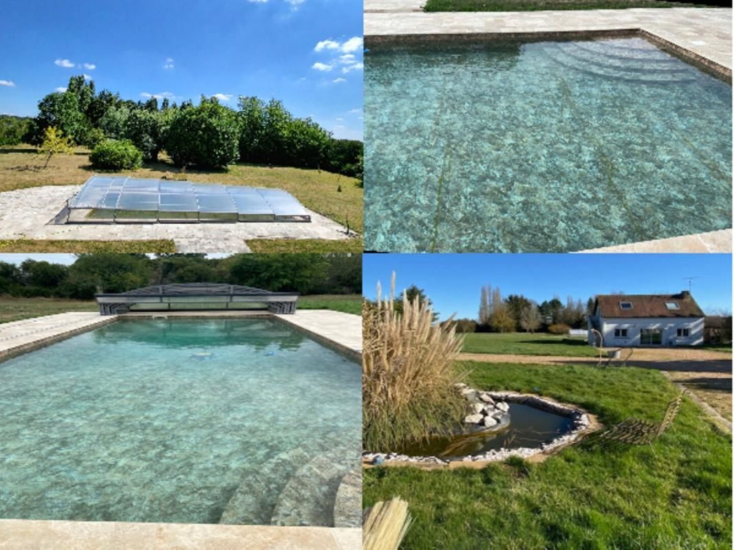 NONANCOURT Propriété composée de 3 maisons, Illiers-l'Évêque (27770), maisons d'environ 208 m², 85 m², 66 m², piscine chauffée, dépendances, car port, terrain de 11 100 m². Prix HAI 499 550 3
